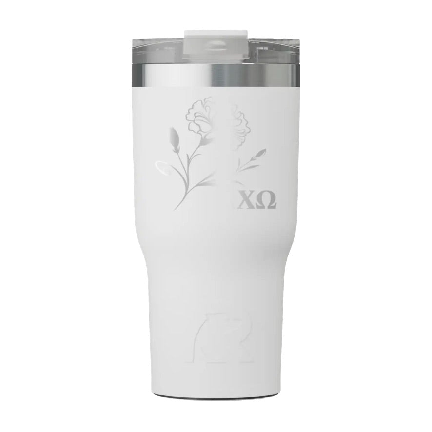 Alpha Chi Omega RTIC 20 oz Essential Tumbler - Carnation