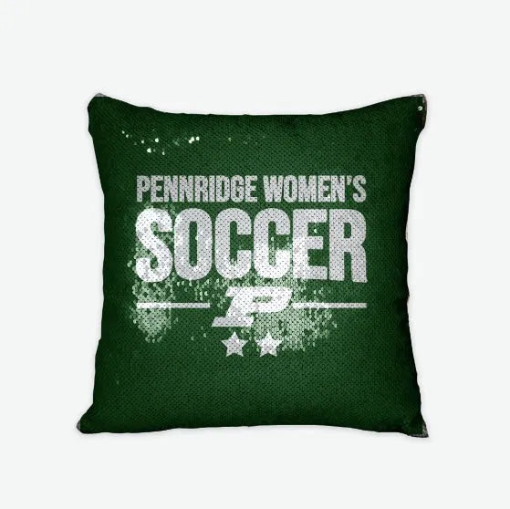 Pennridge Women's Soccer Traditional Sequin Pillow Cover Pillow Covers
