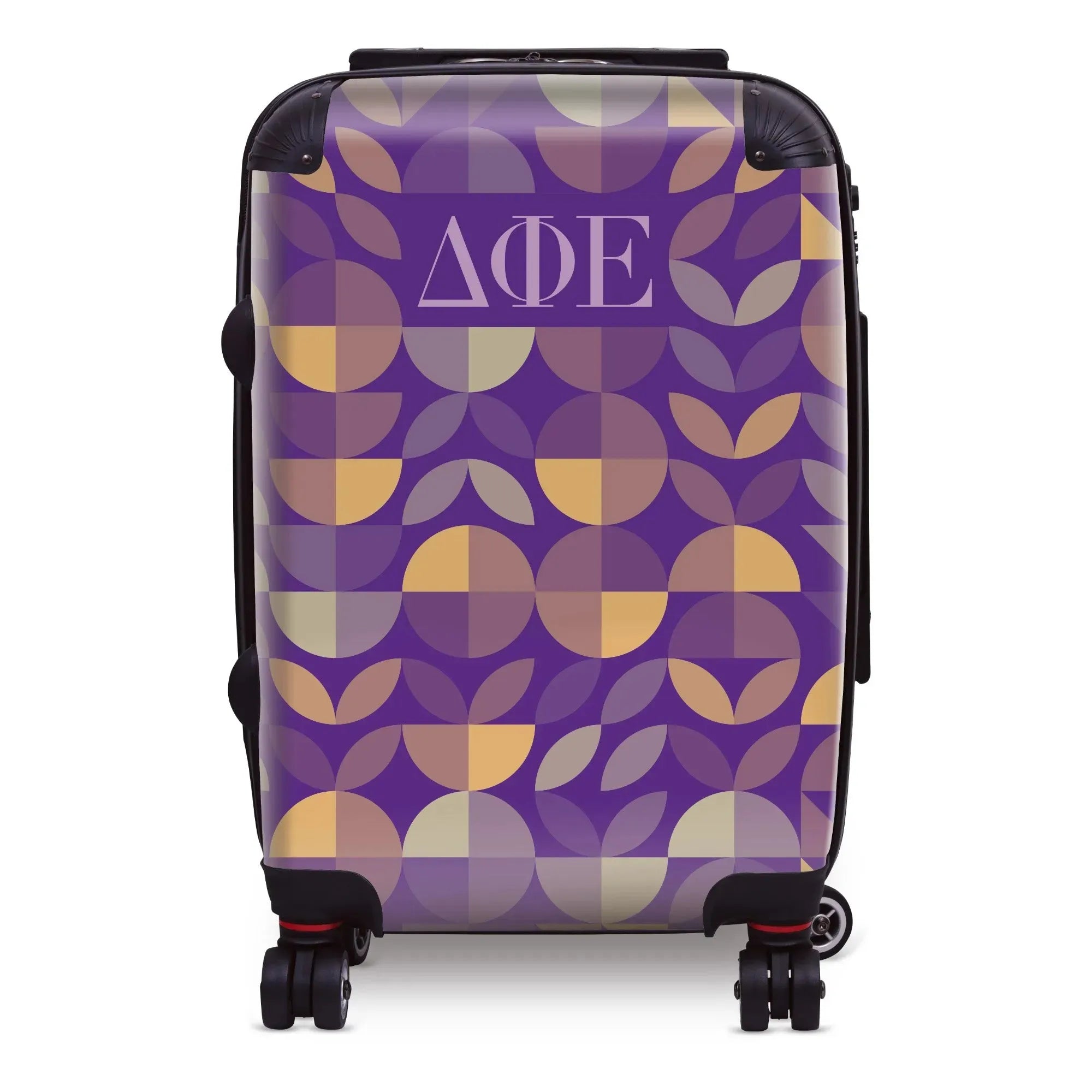 Delta Phi Epsilon 20" Carry-on Suitcase Luggage - Geo Petals Suitcases