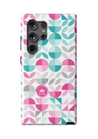 Zeta Tau Alpha Samsung Galaxy 24, 23 Mobile Phone Case - Geo Petals