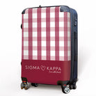 Sigma Kappa Carry-on Luggage - Gingham Suitcases