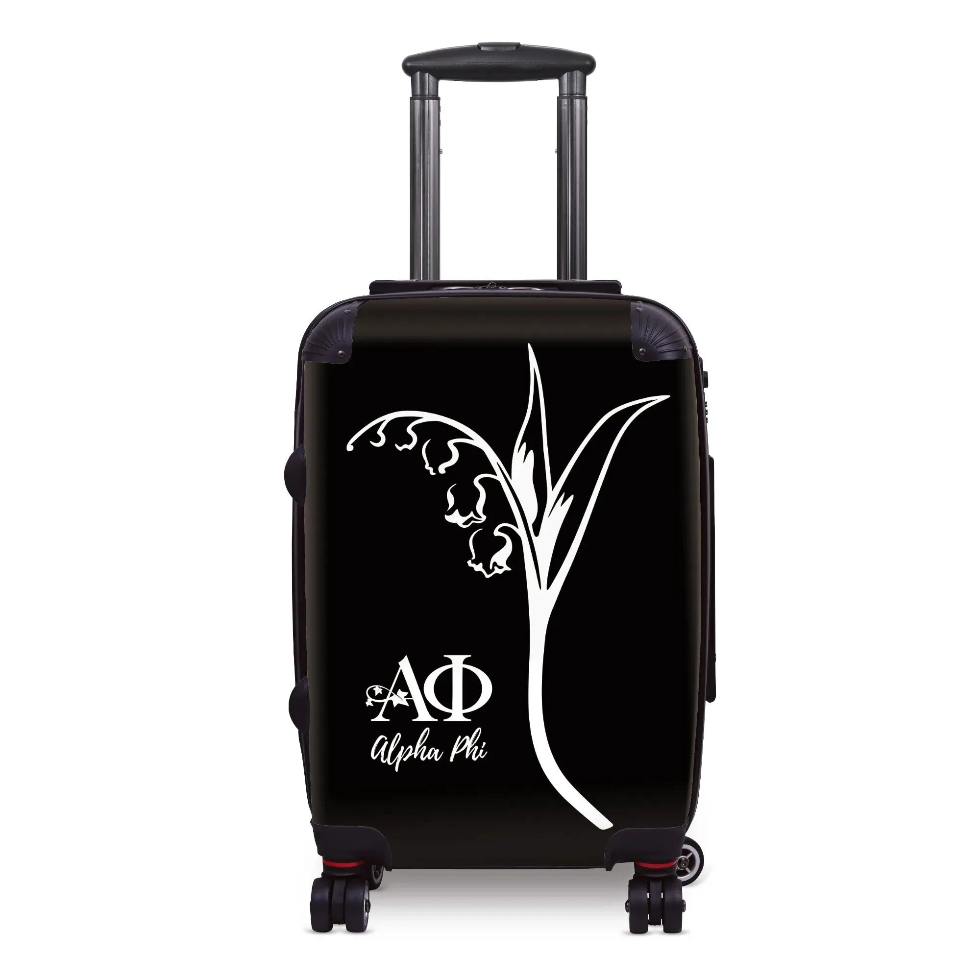 Alpha Phi Carry-on Suitcase - Modern Lily of the Valley Suitcases