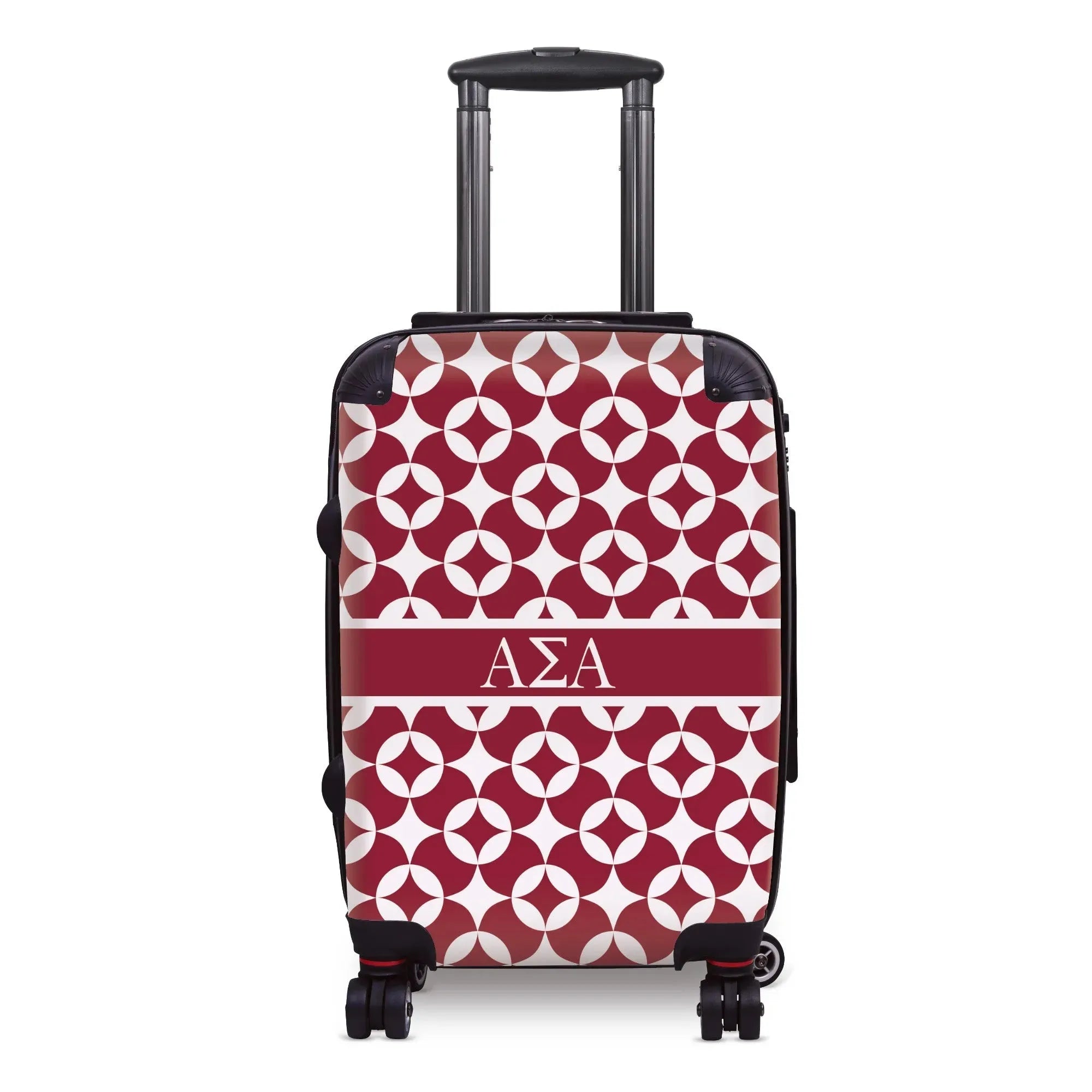 Alpha Sigma Alpha Carry-on Suitcase - Logomark Badgemark Pattern Suitcases