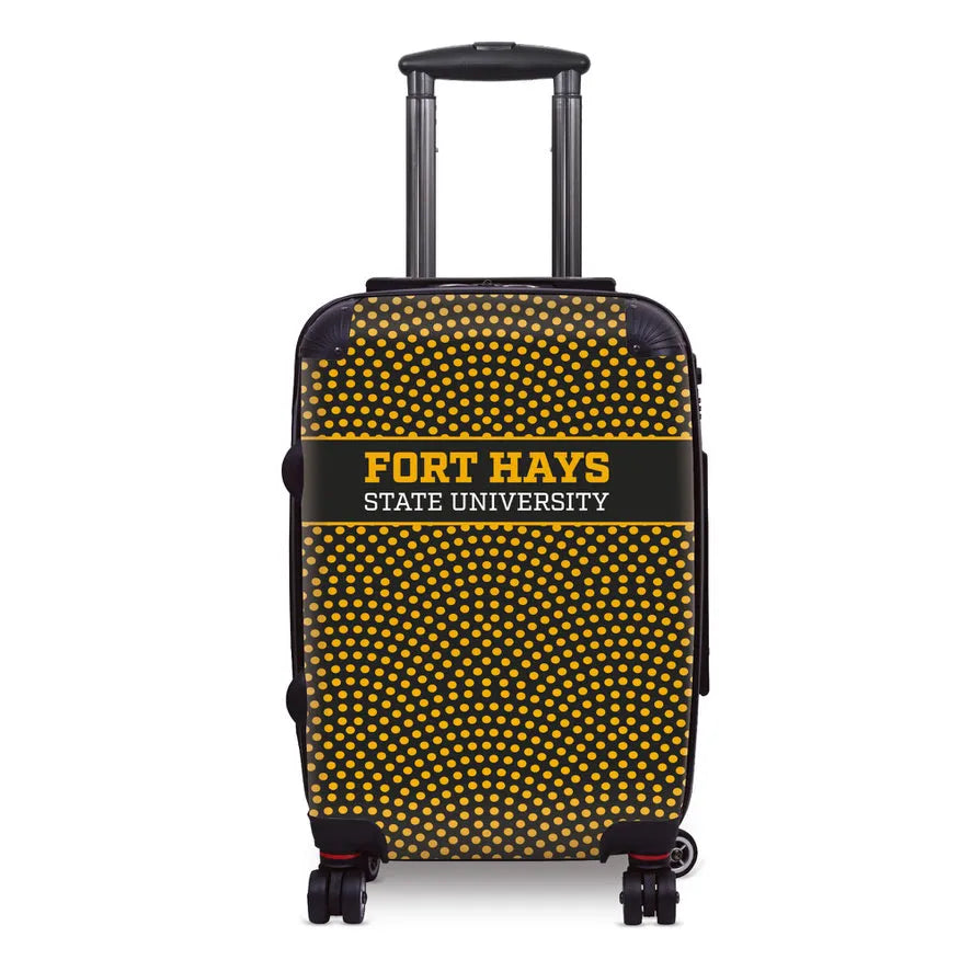 FHSU 20" Carry-On Suitcase Luggage - Dots | Fort Hays State University