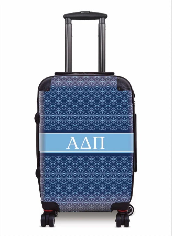 Alpha Delta Pi Carry-on Suitcase - Diamond Pattern Suitcases