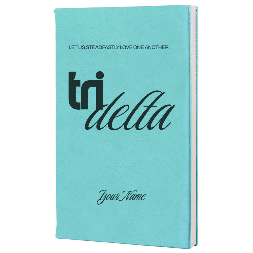 Tri Delta Personalized Leatherette Notebook Journal