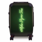 Alpha Sigma Tau 20" Carry-on Suitcase Luggage - Neon | Custom Gifts