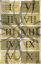 The Ten Commandments Art Prints | Spiritual Faith Gifts | Dorm Decor