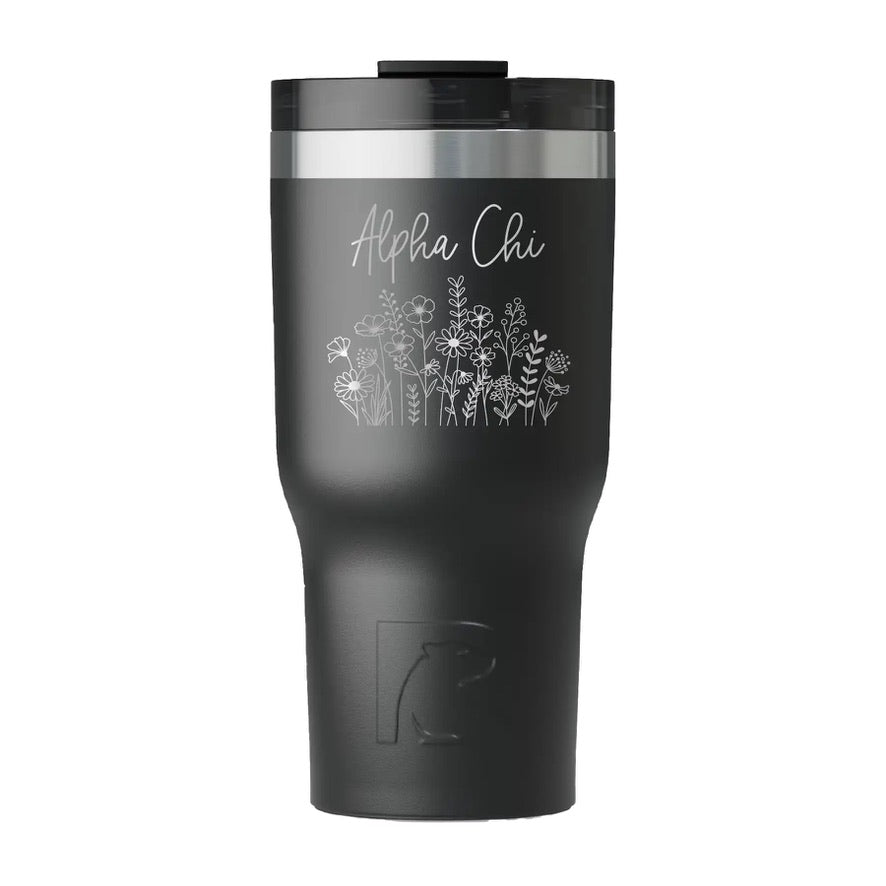 Alpha Chi Omega RTIC 20 oz Essential Tumbler - Wildflowers