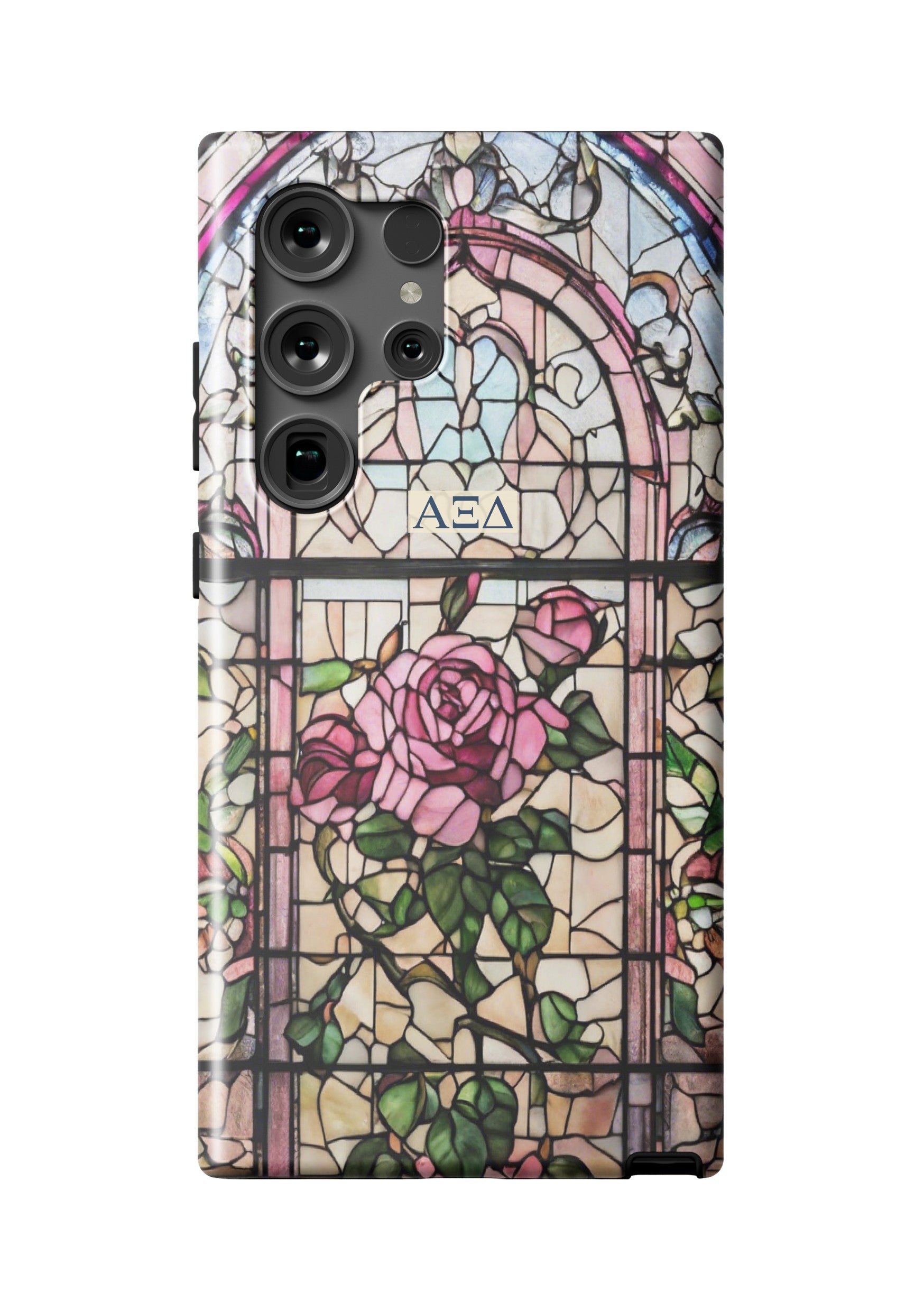 Alpha Xi Delta Samsung Galaxy 24, 23 Mobile Phone Case - Stained Glass | AXiD Gifts