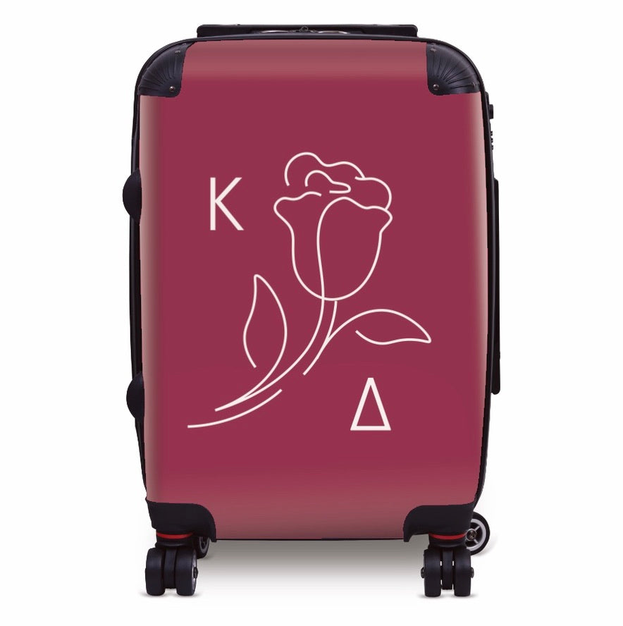 Kappa Delta 20" Carry-on Suitcase Luggage - Rose Icon | Gifts & Decor | Kaydee