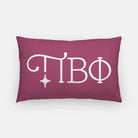 Pi Beta Phi Greek Letters Lumbar Throw Pillow