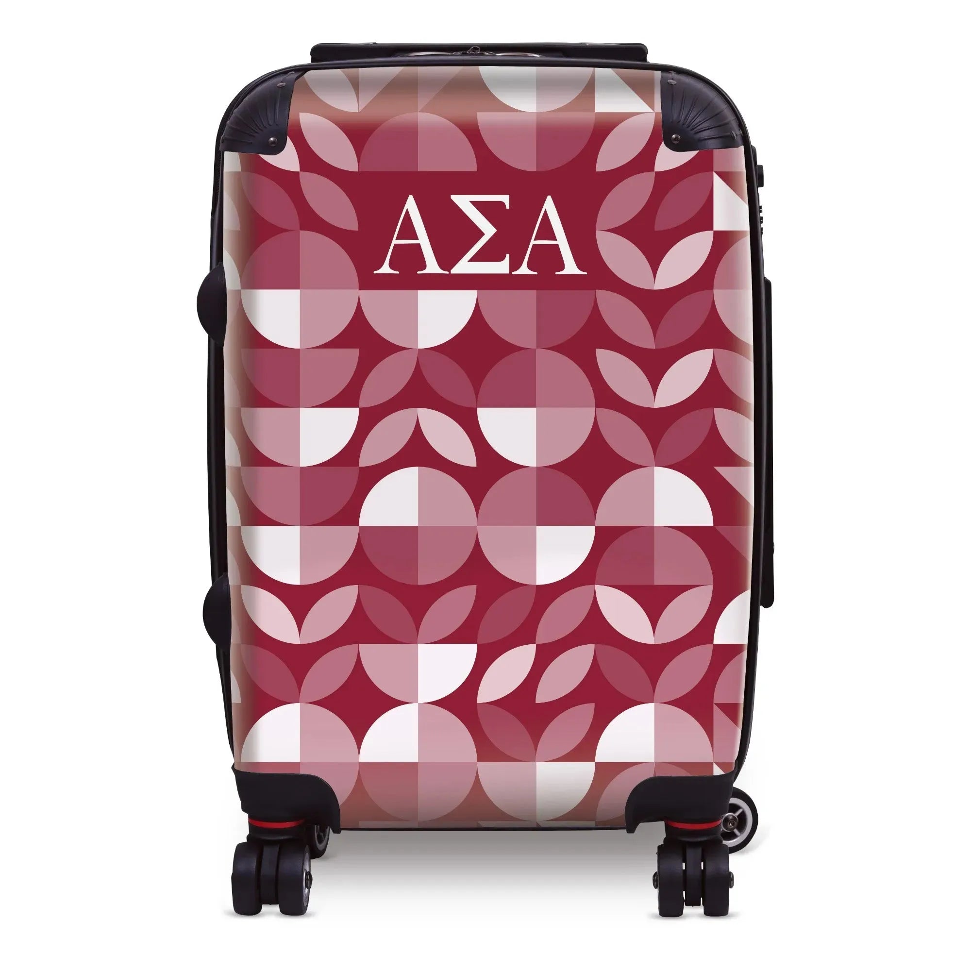 Alpha Sigma Alpha Carry-on Suitcase - Geo Petals Suitcases