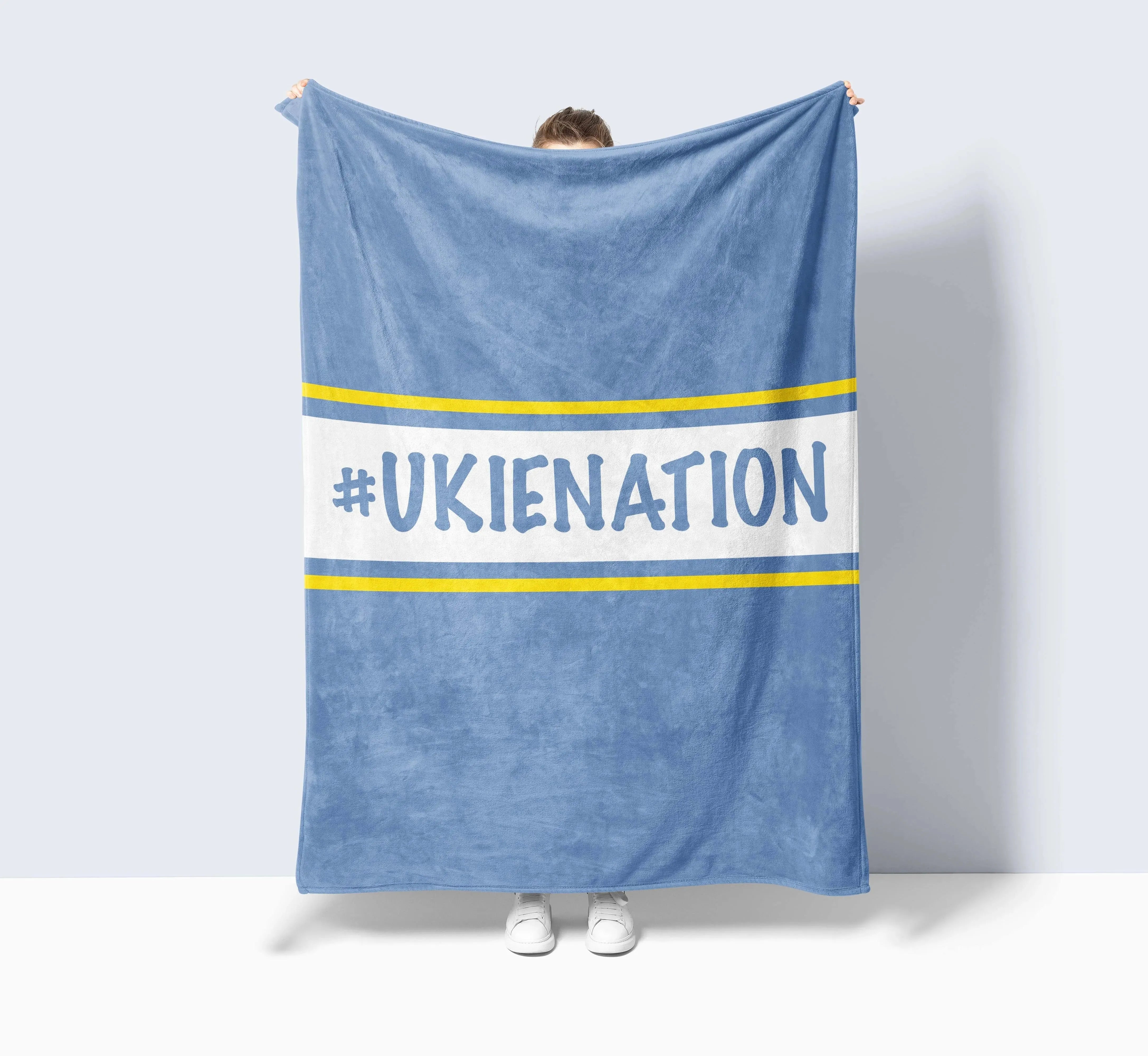 Center Band #UKIENATION Sherpa Blanket 60"x80" - Campus Greek Fit