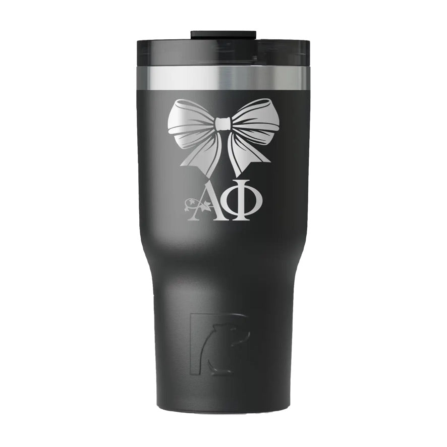 Alpha Phi RTIC 20 oz Essential Ceramic Lined Tumbler - Bow