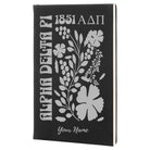 ADPi Personalized Leatherette Notebook Journal - Retro Floral