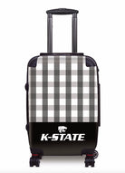 Kansas State University 20" Carry-On Suitcase Luggage - Gingham Black Suitcases