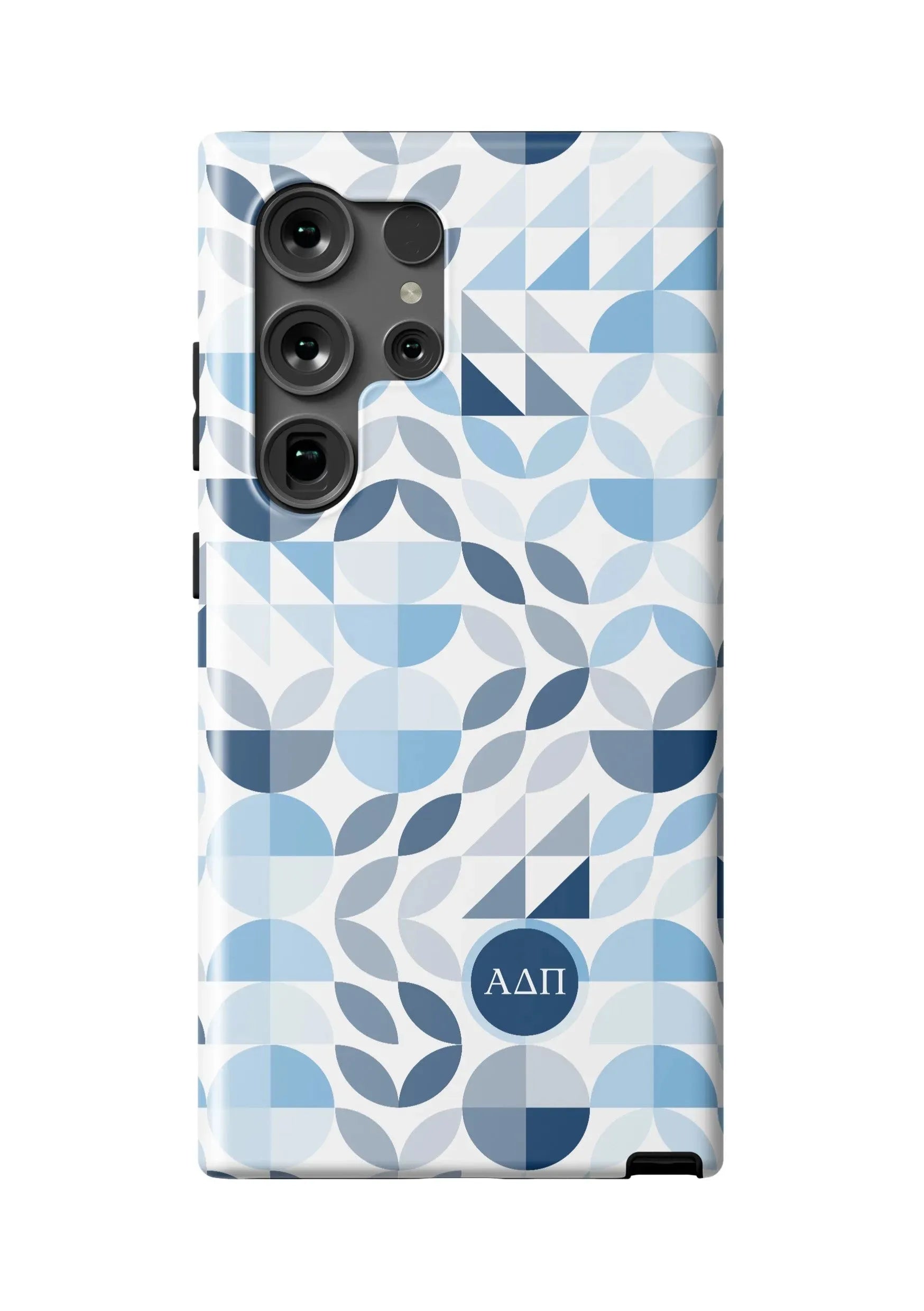 Alpha Delta Pi Samsung Galaxy 24, 23 Mobile Phone Case - Geo Petals Matte Mobile Phone Cases