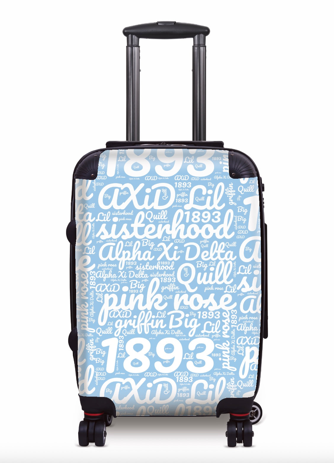 Alpha Xi Delta Carry-on Suitcase - Expression Art Griffin Blue Suitcases