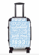 Alpha Xi Delta Carry-on Suitcase - Expression Art Griffin Blue Suitcases