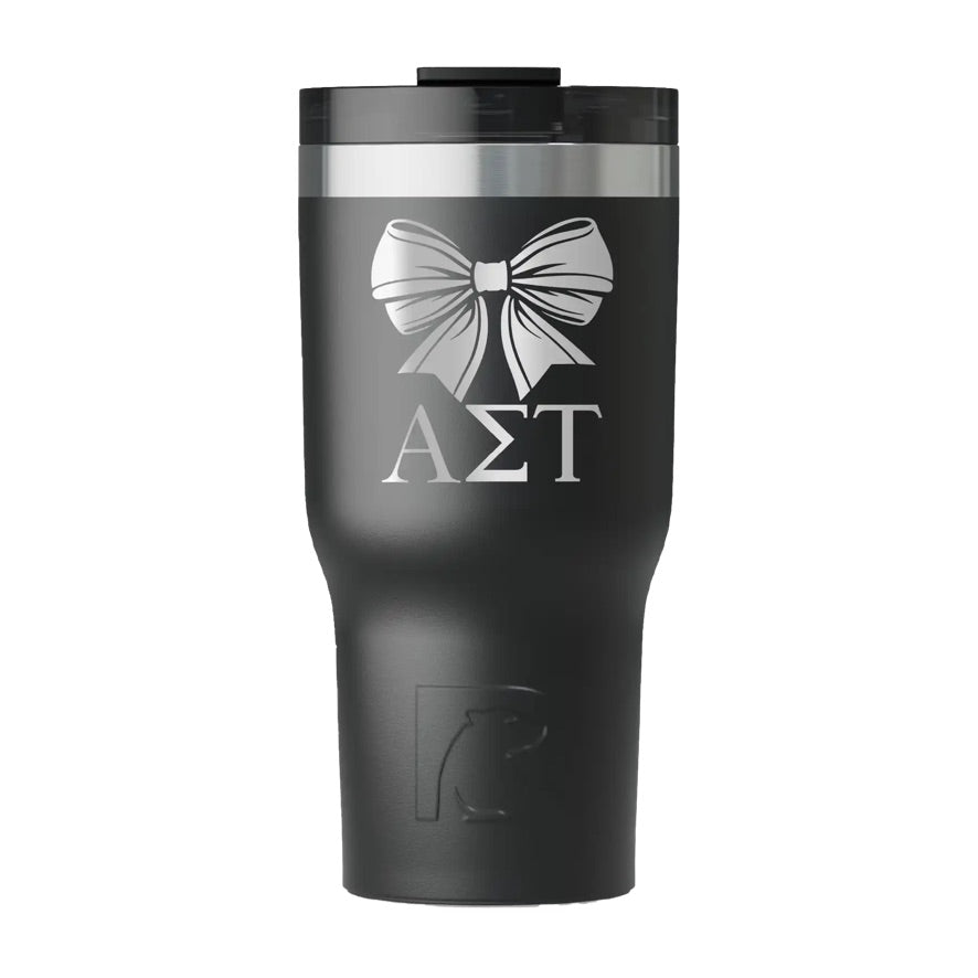 Alpha Sigma Tau RTIC Essential Ceramic Lined Tumbler - Bow