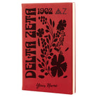 Delta Zeta Personalized Leatherette Notebook - Retro Floral | DZ