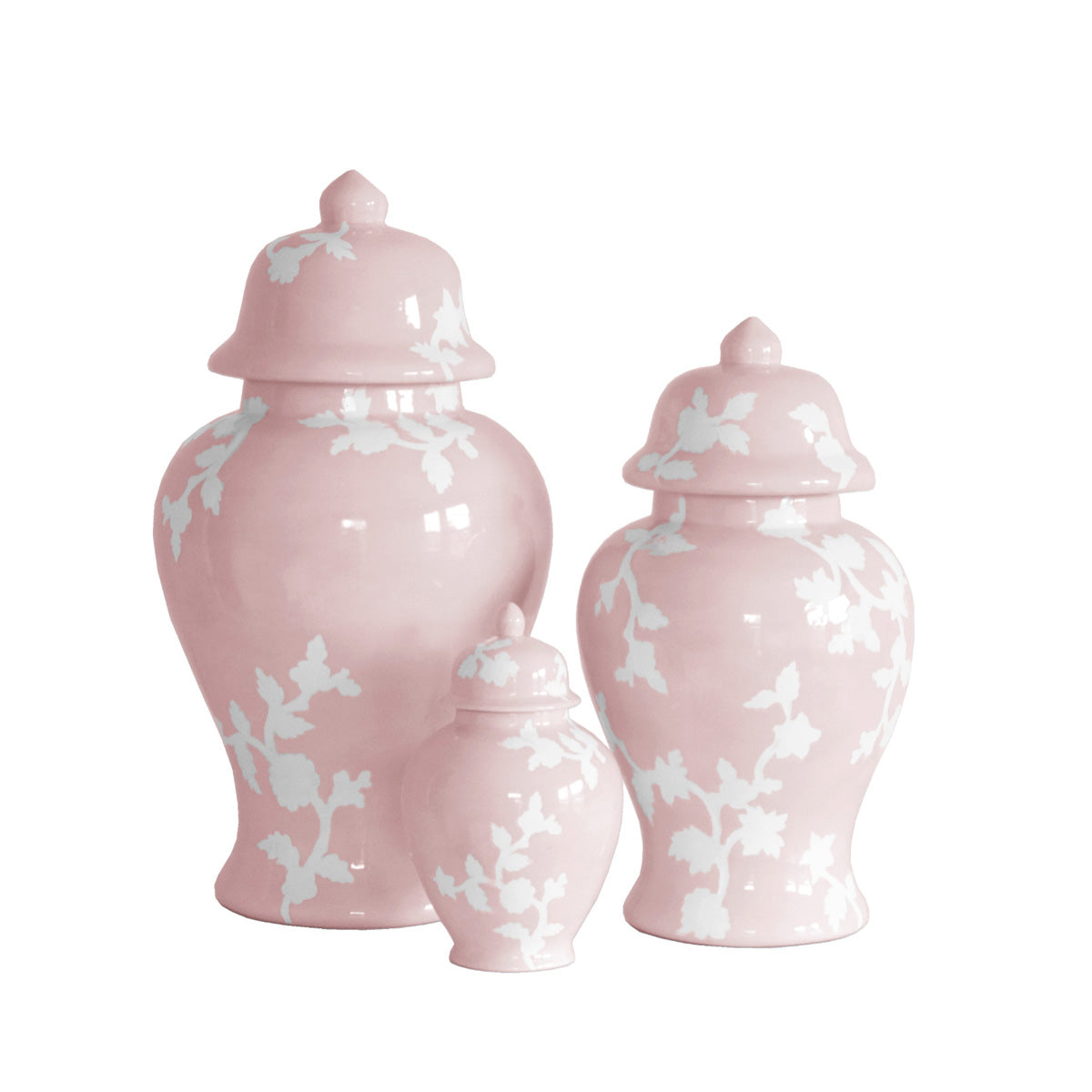 Chinoiserie Ginger Jars in Cherry Blossom Pink | Preppy Dorm Decor | Campus Greek Fit