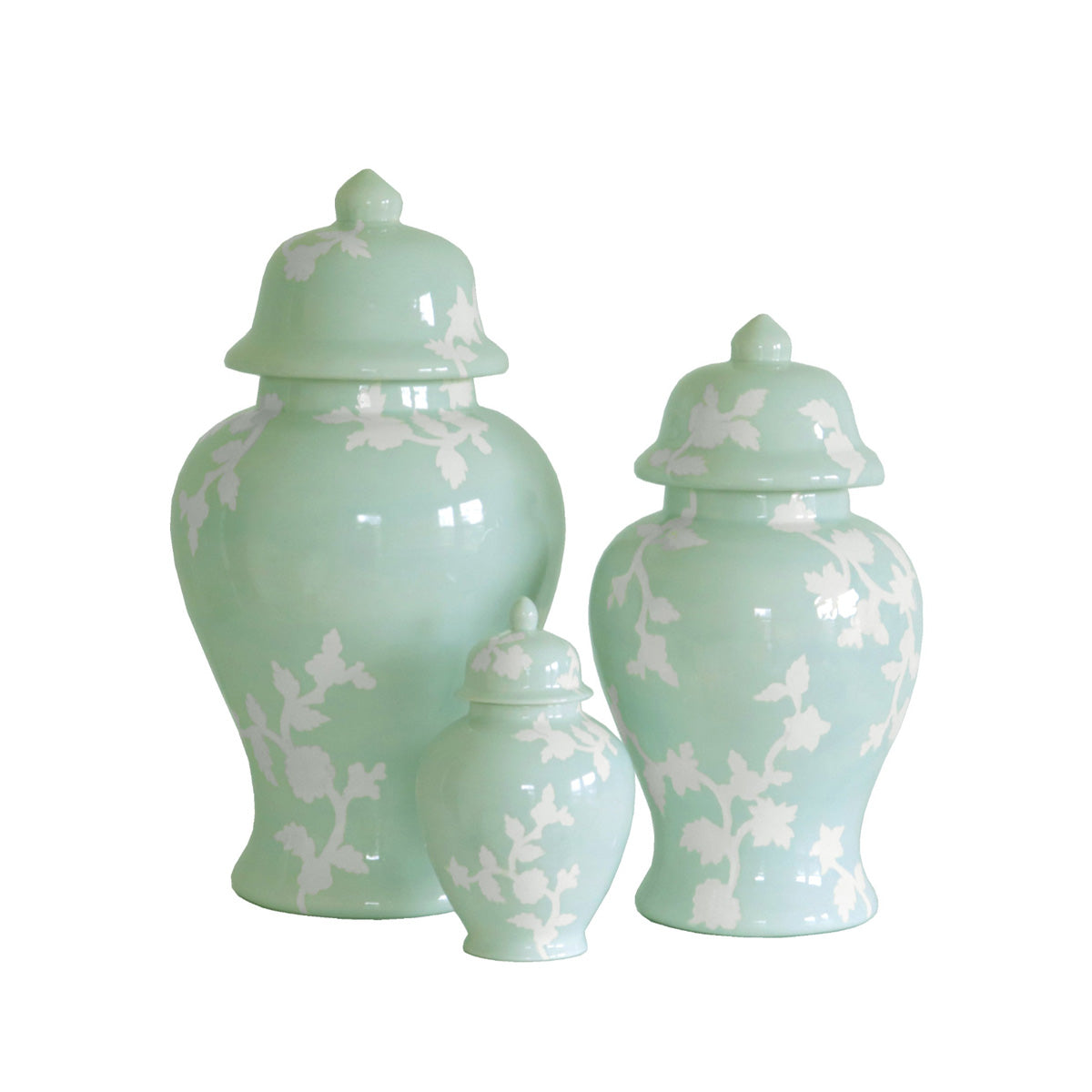 Chinoiserie Dreams Ginger Jars in Sea Glass | Dorm Room Accessories