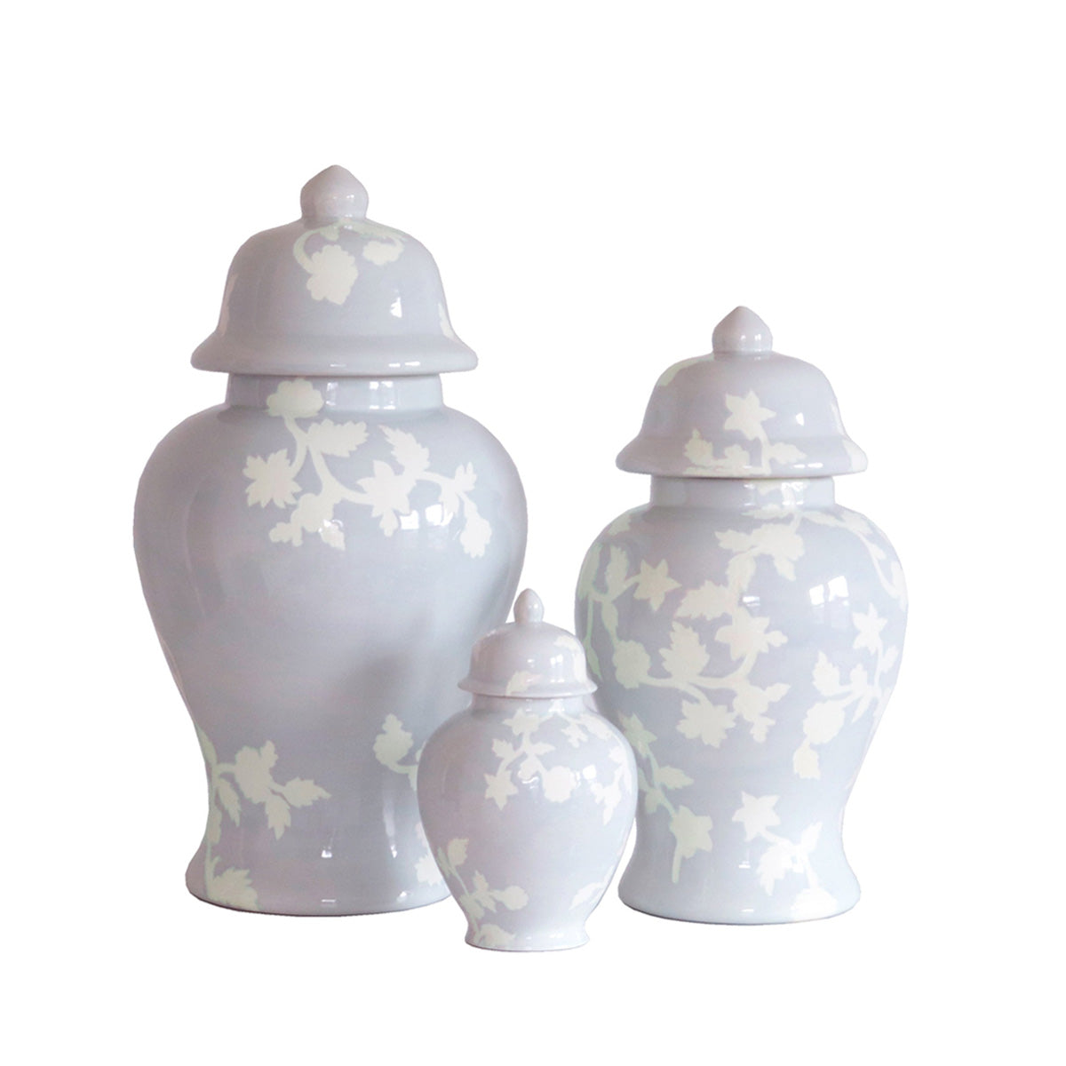 Chinoiserie Dreams Ginger Jars in Light Lavender | Preppy Dorm Decor