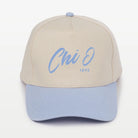 Chi O Embroidered Two-Tone Baseball Cap - Script 1895 | Chi Omega Gift