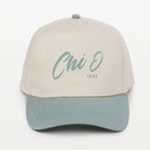 Chi O Embroidered Two-Tone Baseball Cap - Script 1895 | Chi Omega Gift