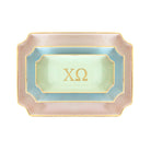 Chi Omega Gold Monogram Decorative Tray | Chi O Big Little Gifts