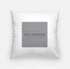 Chi Omega Traditional 18" Throw Pillow Cover White Chi Omega Pillow Covers