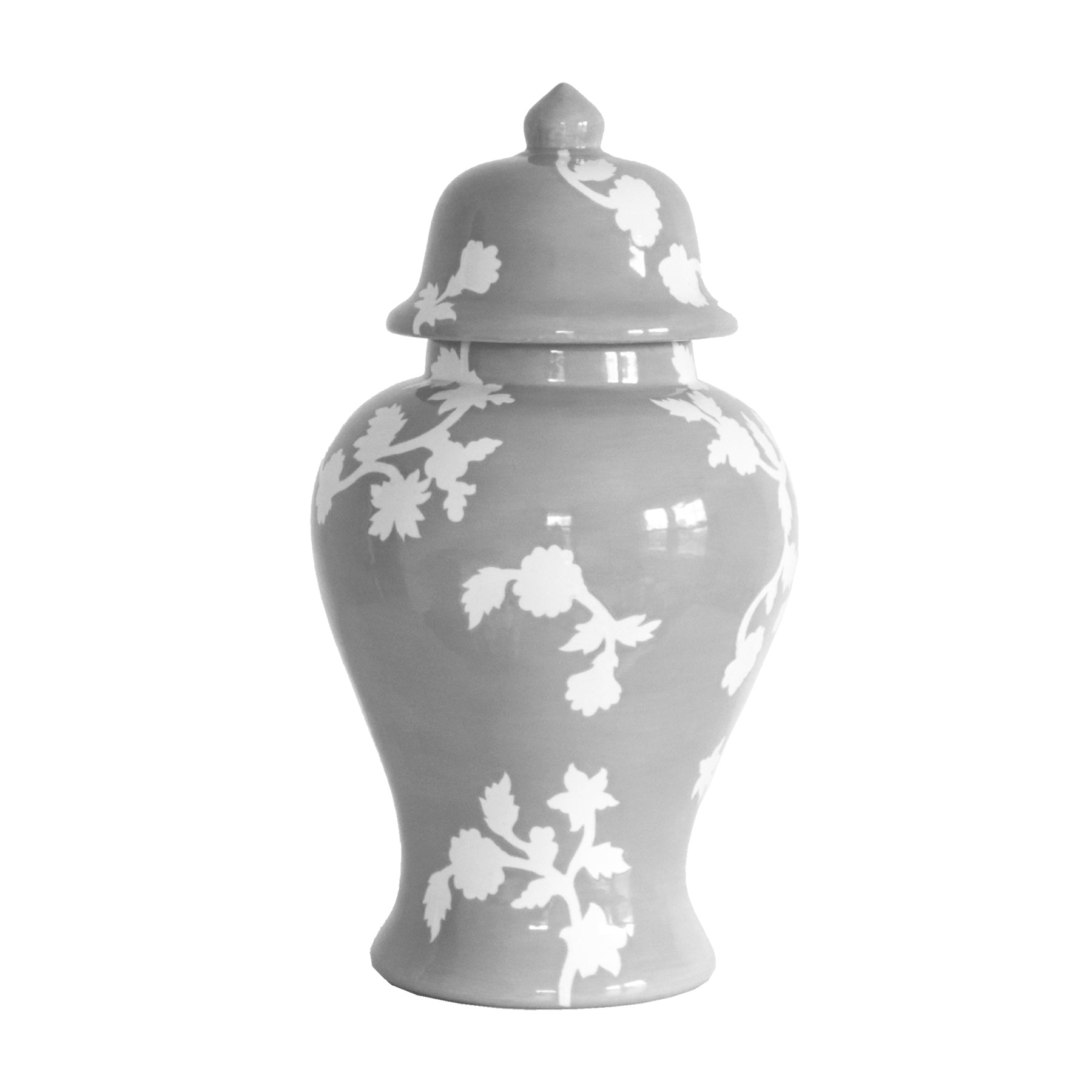 Chinoiserie Dreams Ginger Jars in Light Gray | Dorm Decor Accessories