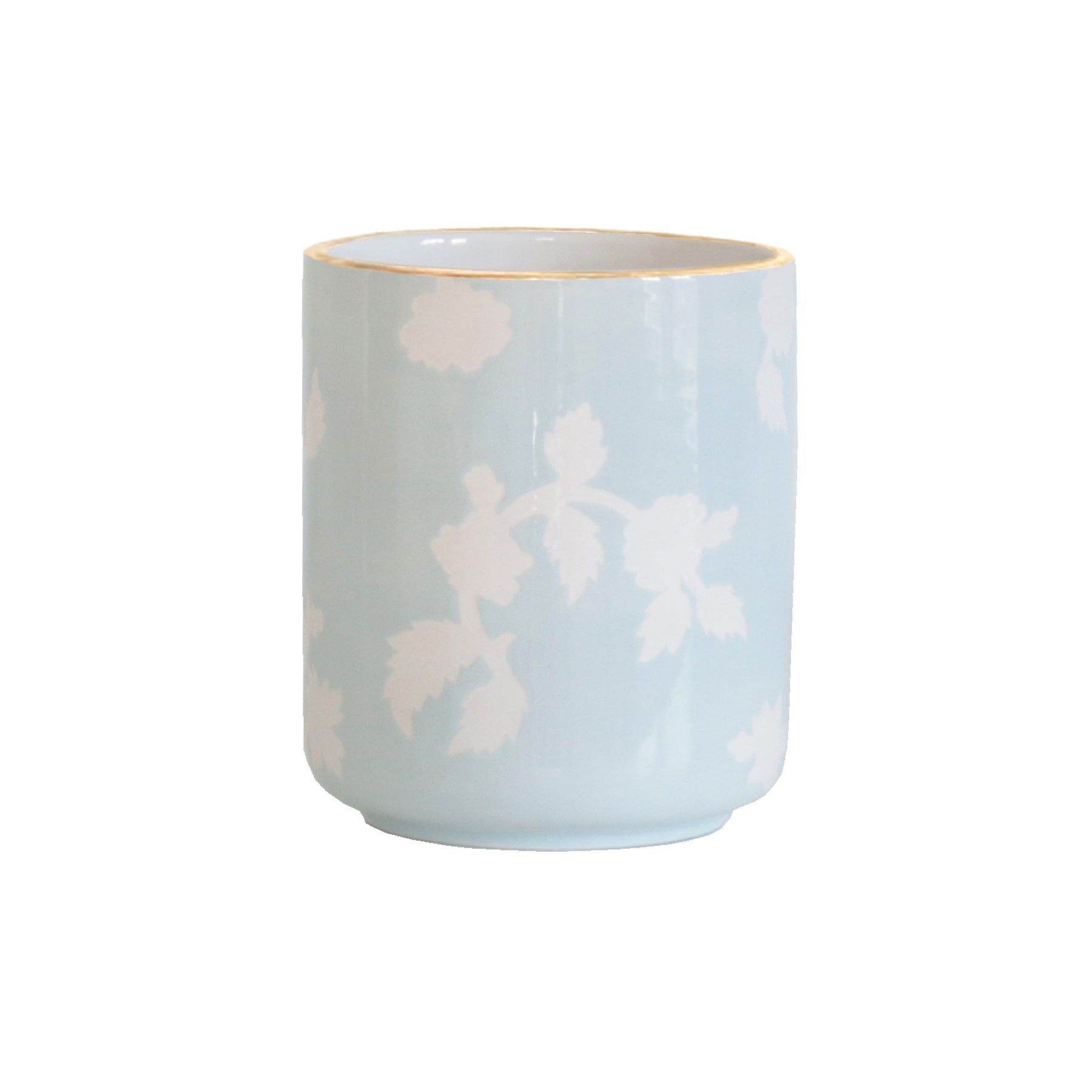 Chinoiserie Dreams Vase with Gold Accent