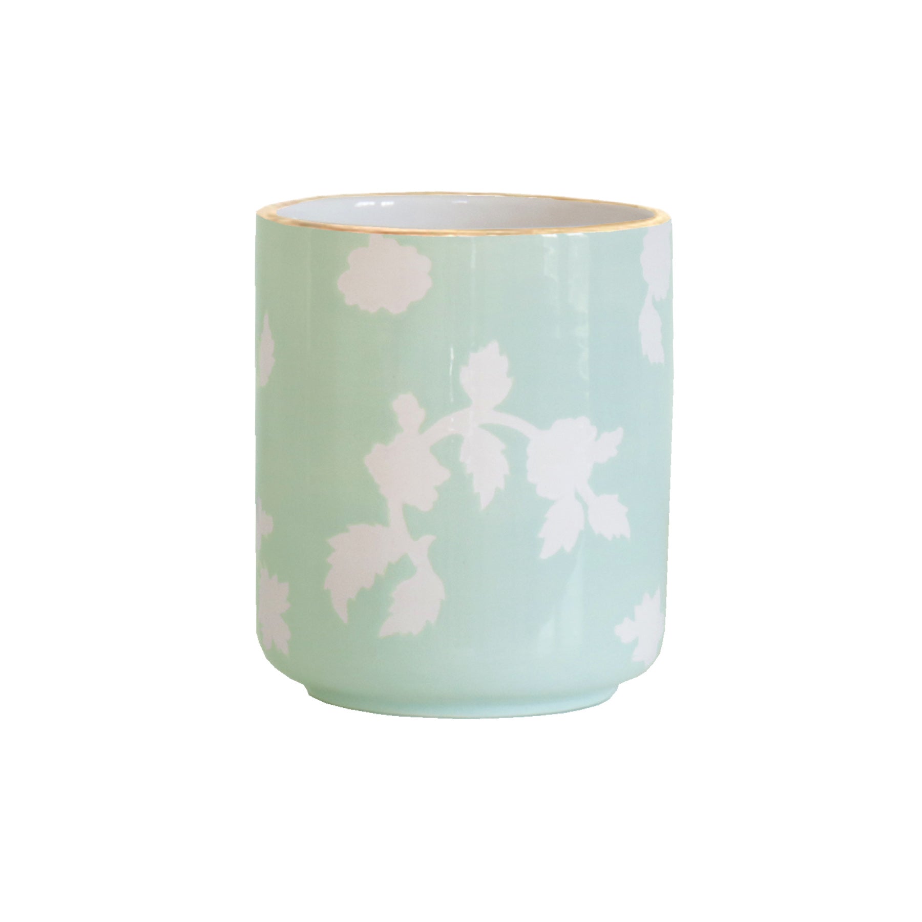 Chinoiserie Dreams Vase with Gold Accent