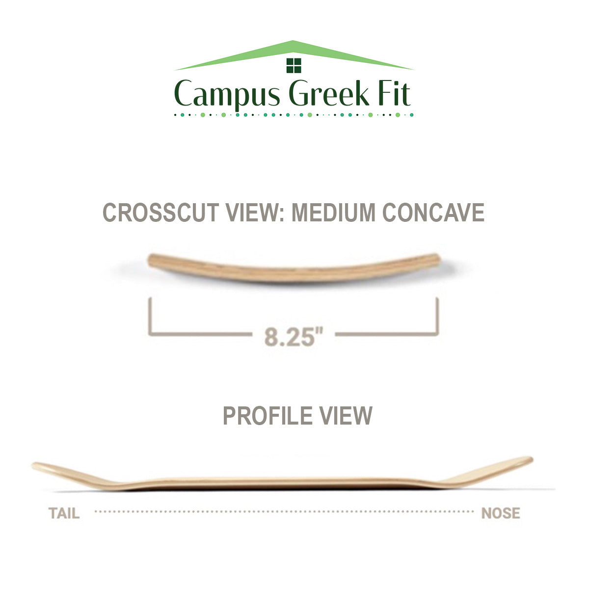 University of Tampa Skateboard Deck - Rings Skateboard