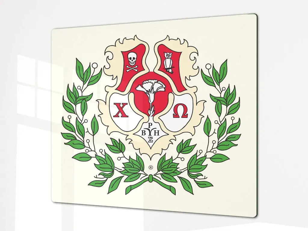 Chi Omega Charcuterie Board Event Party Tray - Coat of Arms Serveware