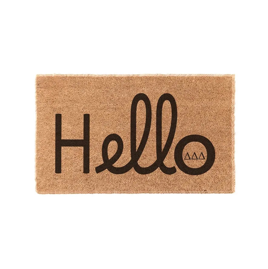 Tri Delta Coir Doormat - Hello Door Mats