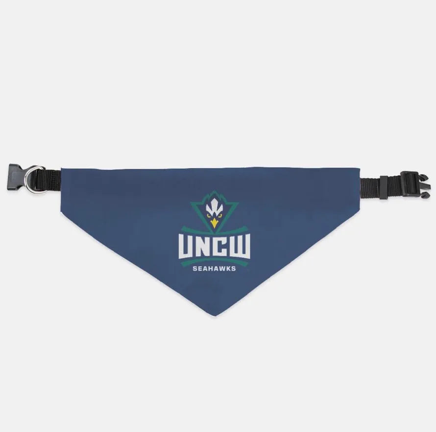 UNCW Pet Bandana - Navy Large Pet Bandanas