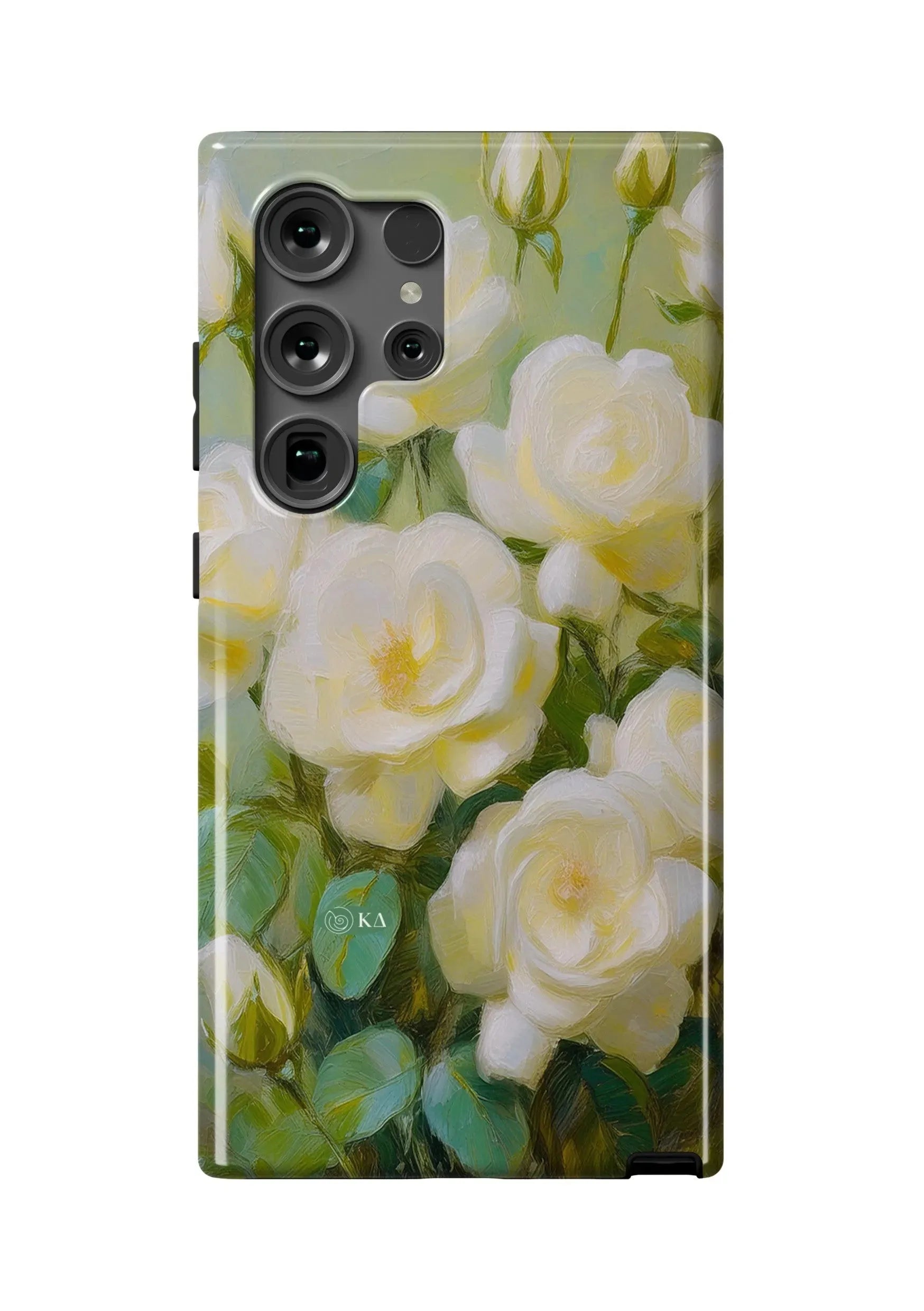 Kappa Delta Samsung Galaxy 24, 23 Mobile Phone Case - Painted Roses Gloss Mobile Phone Cases