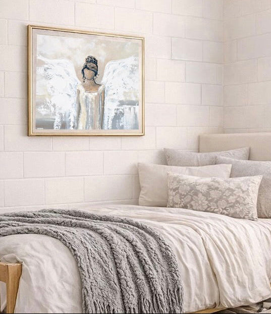 Abstract Angel Painting Elegant Guardian Angel "GICLEE PRINT  Wall Art