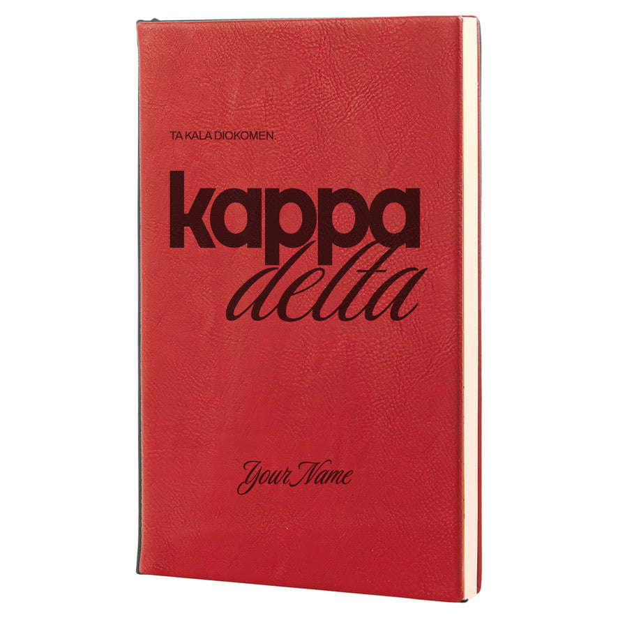 Kappa Delta Personalized Leatherette Notebook Journal