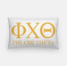 Phi Chi Theta Lumbar Pillow Cover Greek Letters | Dorm Decor | Gifts