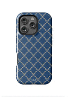 Alpha Xi Delta iPhone 16, 15, 14 Mobile Phone Case Blue Diamond | AXiD