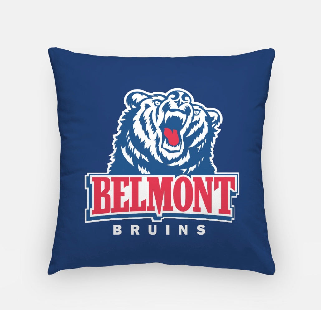 Belmont University Pillow Cover  18" | Custom Bruins Gifts & Decor