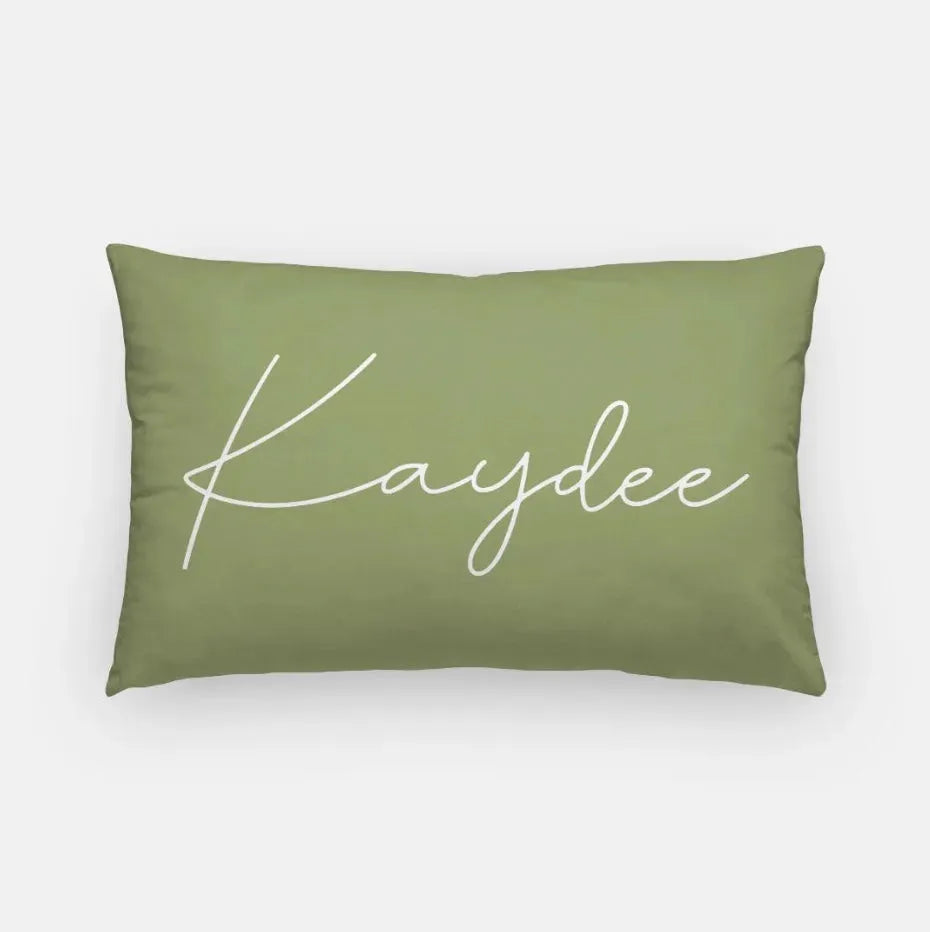 Kaydee Lumbar Pillow Cover Olive Pillow Covers