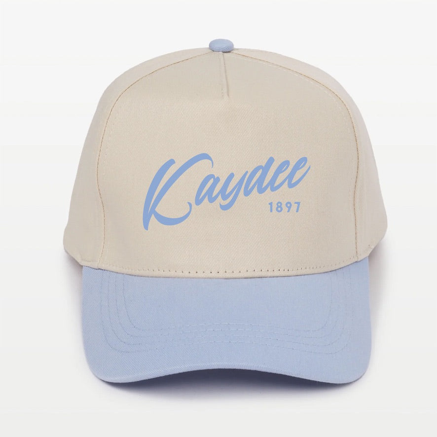 Kaydee Embroidered Two-Tone Baseball Cap - Script 1870 | Custom Gifts