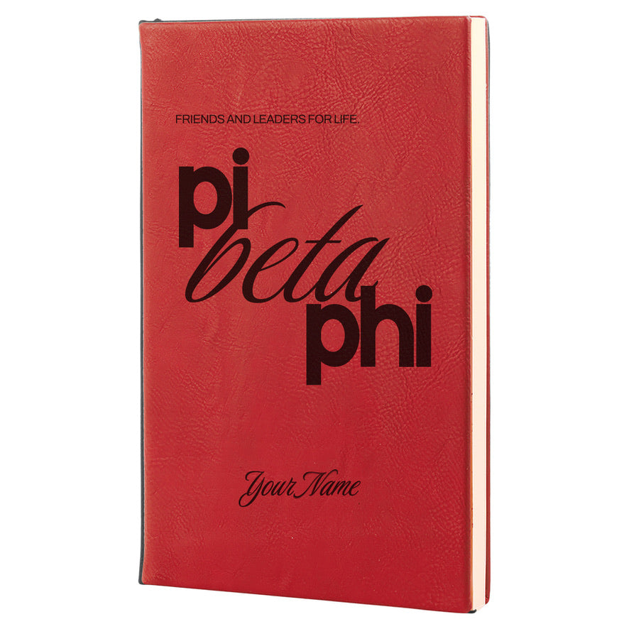 Pi Phi Beta Personalized Leatherette Notebook Journal