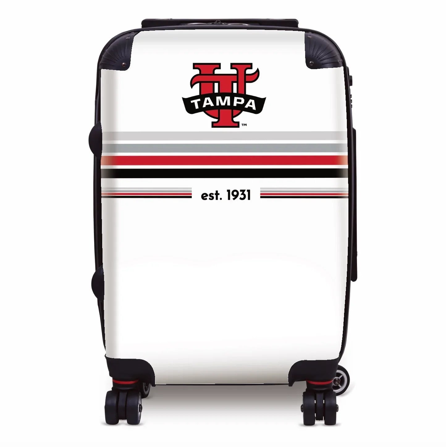 Tampa Spartans Carry-on Luggage - Preppy Stripes Suitcases